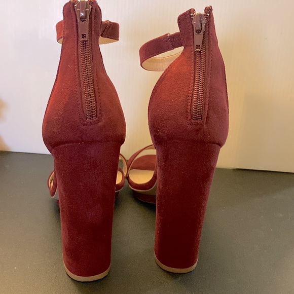 Women's High Chunky Heel Buckle Ankle Strap Sandals - Picture 5 of 9